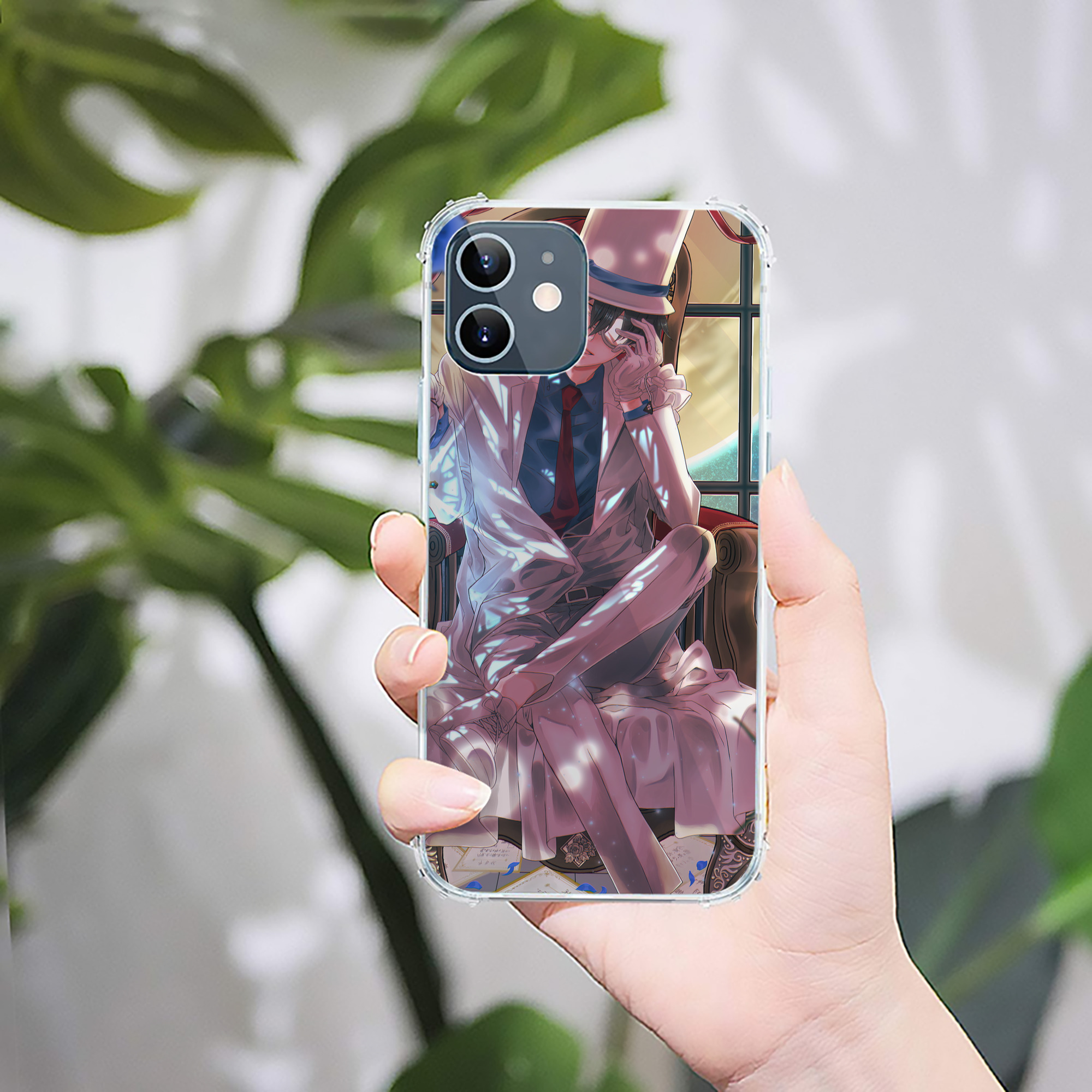 （画像用） 名探偵コナン Detective Conan 【iPhone 12シリーズ対応】透明スマホケース（クリアソフトケース）